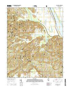 Saline Mines Illinois Current topographic map, 1:24000 scale, 7.5 X 7.5 Minute, Year 2015