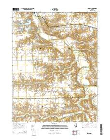 Salisbury Illinois Current topographic map, 1:24000 scale, 7.5 X 7.5 Minute, Year 2015