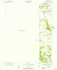 Sandford Indiana Historical topographic map, 1:24000 scale, 7.5 X 7.5 Minute, Year 1950
