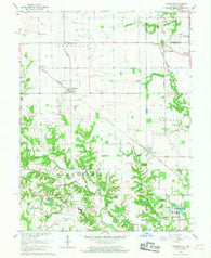 Sandford Indiana Historical topographic map, 1:24000 scale, 7.5 X 7.5 Minute, Year 1966