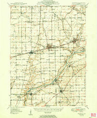 Sandwich Illinois Historical topographic map, 1:62500 scale, 15 X 15 Minute, Year 1950