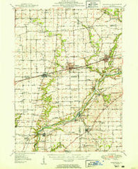 Sandwich Illinois Historical topographic map, 1:62500 scale, 15 X 15 Minute, Year 1950
