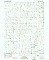 Saunemin Illinois Historical topographic map, 1:24000 scale, 7.5 X 7.5 Minute, Year 1983