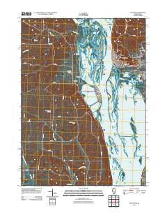 Savanna Illinois Historical topographic map, 1:24000 scale, 7.5 X 7.5 Minute, Year 2011