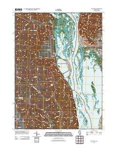 Savanna Illinois Historical topographic map, 1:24000 scale, 7.5 X 7.5 Minute, Year 2012