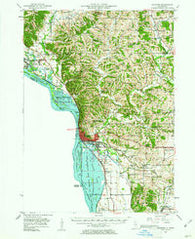 Savanna Illinois Historical topographic map, 1:62500 scale, 15 X 15 Minute, Year 1952
