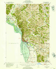 Savanna Illinois Historical topographic map, 1:62500 scale, 15 X 15 Minute, Year 1952