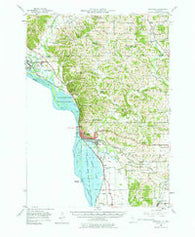 Savanna Illinois Historical topographic map, 1:62500 scale, 15 X 15 Minute, Year 1952