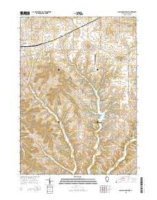 Scales Mound East Illinois Current topographic map, 1:24000 scale, 7.5 X 7.5 Minute, Year 2015