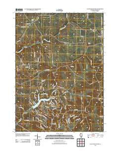 Scales Mound West Illinois Historical topographic map, 1:24000 scale, 7.5 X 7.5 Minute, Year 2012
