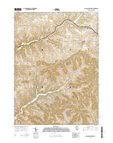 Scales Mound West Illinois Current topographic map, 1:24000 scale, 7.5 X 7.5 Minute, Year 2015