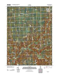 Secor Illinois Historical topographic map, 1:24000 scale, 7.5 X 7.5 Minute, Year 2012