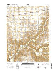 Secor Illinois Current topographic map, 1:24000 scale, 7.5 X 7.5 Minute, Year 2015