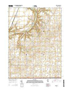 Serena Illinois Current topographic map, 1:24000 scale, 7.5 X 7.5 Minute, Year 2015