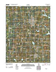 Sesser Illinois Historical topographic map, 1:24000 scale, 7.5 X 7.5 Minute, Year 2012