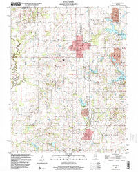 Sesser Illinois Historical topographic map, 1:24000 scale, 7.5 X 7.5 Minute, Year 1998