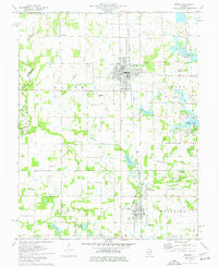 Sesser Illinois Historical topographic map, 1:24000 scale, 7.5 X 7.5 Minute, Year 1975
