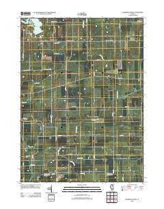 Shabbona Grove Illinois Historical topographic map, 1:24000 scale, 7.5 X 7.5 Minute, Year 2012