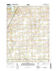 Shabbona Grove Illinois Current topographic map, 1:24000 scale, 7.5 X 7.5 Minute, Year 2015