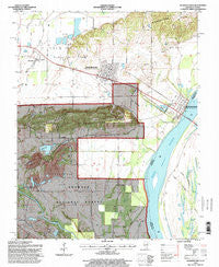 Shawneetown Illinois Historical topographic map, 1:24000 scale, 7.5 X 7.5 Minute, Year 1996