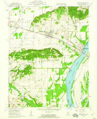 Shawneetown Illinois Historical topographic map, 1:24000 scale, 7.5 X 7.5 Minute, Year 1959