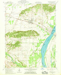 Shawneetown Illinois Historical topographic map, 1:24000 scale, 7.5 X 7.5 Minute, Year 1959