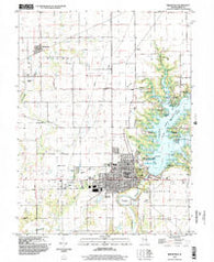 Shelbyville Illinois Historical topographic map, 1:24000 scale, 7.5 X 7.5 Minute, Year 1998