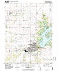 Shelbyville Illinois Historical topographic map, 1:24000 scale, 7.5 X 7.5 Minute, Year 1998