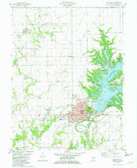 Shelbyville Illinois Historical topographic map, 1:24000 scale, 7.5 X 7.5 Minute, Year 1981