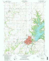 Shelbyville Illinois Historical topographic map, 1:24000 scale, 7.5 X 7.5 Minute, Year 1981