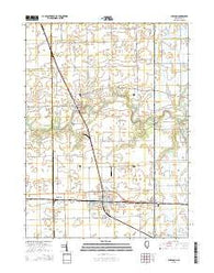 Sheldon Illinois Current topographic map, 1:24000 scale, 7.5 X 7.5 Minute, Year 2015