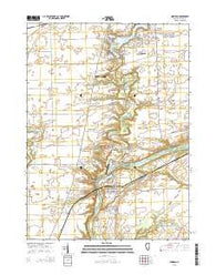 Sheridan Illinois Current topographic map, 1:24000 scale, 7.5 X 7.5 Minute, Year 2015