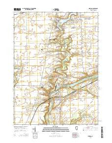Sheridan Illinois Current topographic map, 1:24000 scale, 7.5 X 7.5 Minute, Year 2015