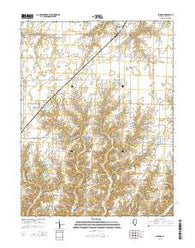 Shipman Illinois Current topographic map, 1:24000 scale, 7.5 X 7.5 Minute, Year 2015