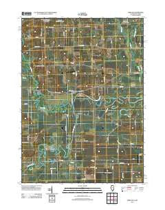 Shirland Illinois Historical topographic map, 1:24000 scale, 7.5 X 7.5 Minute, Year 2012