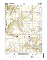 Shumway Illinois Current topographic map, 1:24000 scale, 7.5 X 7.5 Minute, Year 2015