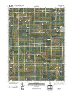 Sibley Illinois Historical topographic map, 1:24000 scale, 7.5 X 7.5 Minute, Year 2012