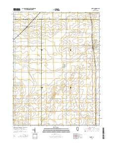 Sibley Illinois Current topographic map, 1:24000 scale, 7.5 X 7.5 Minute, Year 2015