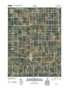 Sidell Illinois Historical topographic map, 1:24000 scale, 7.5 X 7.5 Minute, Year 2012