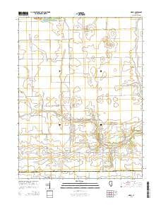 Sidell Illinois Current topographic map, 1:24000 scale, 7.5 X 7.5 Minute, Year 2015