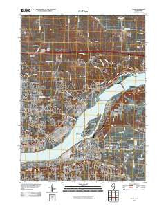 Silvis Illinois Historical topographic map, 1:24000 scale, 7.5 X 7.5 Minute, Year 2010