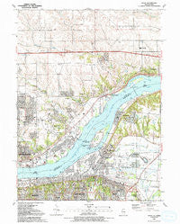 Silvis Illinois Historical topographic map, 1:24000 scale, 7.5 X 7.5 Minute, Year 1991