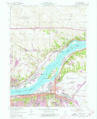 Silvis Illinois Historical topographic map, 1:24000 scale, 7.5 X 7.5 Minute, Year 1953