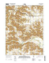 Smithfield Illinois Current topographic map, 1:24000 scale, 7.5 X 7.5 Minute, Year 2015