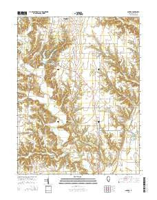 Snyder Illinois Current topographic map, 1:24000 scale, 7.5 X 7.5 Minute, Year 2015