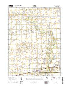 Somonauk Illinois Current topographic map, 1:24000 scale, 7.5 X 7.5 Minute, Year 2015