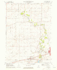 Somonauk Illinois Historical topographic map, 1:24000 scale, 7.5 X 7.5 Minute, Year 1971