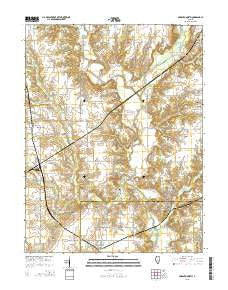Sorento North Illinois Current topographic map, 1:24000 scale, 7.5 X 7.5 Minute, Year 2015