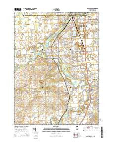 South Beloit Illinois Current topographic map, 1:24000 scale, 7.5 X 7.5 Minute, Year 2015