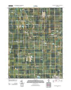 Southeast Pontiac Illinois Historical topographic map, 1:24000 scale, 7.5 X 7.5 Minute, Year 2012